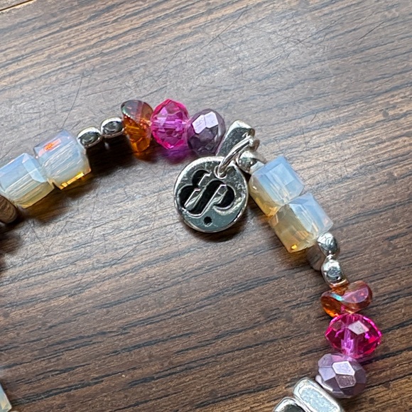 BP Pink and Silver Beaded Bracelet - Picture 4 of 5